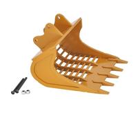 NexaPart Accessoires RC Seau à Tamis métallique for Pelle télécommandée Huina 1550/1580/1592/1593/1594 Double E Wltoys(with Bucket Teeth)