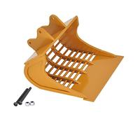 NexaPart Accessoires RC Seau à Tamis métallique for Pelle télécommandée Huina 1550/1580/1592/1593/1594 Double E Wltoys(Without Bucket Teeth)