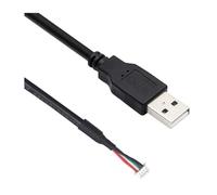 NEXAVKPR Câble d'installation pour écran auxiliaire, noir | Connecteur USB-a vers MX1.25 4 broches, cordon d'alimentation de données de 1,5 m avec routage arrière