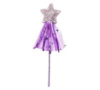 NEXAVKPR Fairy Princess Baguette de princesse en cristal pailleté pour | Star Princess Baguette fée en cristal pour enfants filles