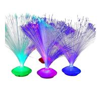 NEXAVKPR Lampe LED à fibre optique changeant de couleur, alimentée par | Lumière sensorielle pour décoration d'intérieur, veilleuse en cristal, décoration de fête colorée en ciel étoilé