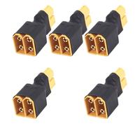NEXAVKPR Lot de 5 adaptateurs parallèles pour batterie, 1 femelle vers 2 | Faisceau répartiteur ABS compact, configuration d'extension du pack de même tension
