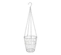 NEXAVKPR Panier de rangement pliable en fil de fer suspendu Argenté M | Utilitaire de rangement de comptoir en