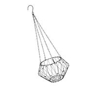 NEXAVKPR Panier de rangement pliable en fil de fer suspendu Noir M | Utilitaire de rangement de comptoir en