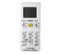 NEXAVKPR Télécommande AC avec boutons poussoirs clairement étiquetés et LCD | Disposition du bouton poussoir pour le mode de changement de température du ventilateur et de la minuterie