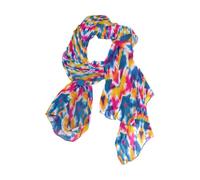 Nexawaveo Écharpe légère pour femme, flocons de neige, baies, Noël, tendance, pashmina, châle élégant, Tie-dye Mandala Bleu Rouge Jaune, 90x180（CM）