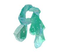Nexawaveo Écharpe légère pour femme, motif étoile aquarelle, tendance, pashmina, châles élégants, Aquarelle Mer étoilée, 90x180（CM）