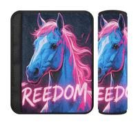 Nexawaveo Housses de sangle de siège auto Dynamic Horse Soft Flanelle Épaulettes