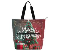 Nexawaveo Sac de piano imperméable pour leçons - Vert - Arbre de Noël - Avec poches zippées - Pour partitions et livres, Arbre de Noël à motif 3D, Taille unique