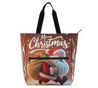 Nexawaveo Sanat Sac de piano étanche pour leçons Sac fourre-tout avec poches zippées pour partitions et livres, Cadeau de Père Noël, Taille unique