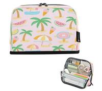 Nexawaveo Trousse à crayons de grande capacité 21,1 x 15 cm Summer Vibes
