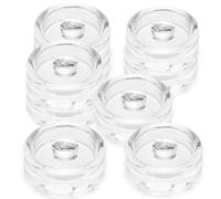 Nexboraque Lot de 9 poids de fermentation en verre, poids de fermentation facile à prendre en main, poids de mise en conserve et poids de verre de décapage pour maçon à large ouverture, transparent