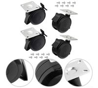 Nexbrill 69827 69828 Jeu de roues de rechange pour barbecues à gaz Weber série 200/300 modèles à partir de 2013 pour modèles E-210, E-215, E/SP-310, E/SP-315, E/SP-320, E/SP-330, EX/SX-315(69828)