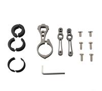 Nexbrill Adaptateur de support de bouteille d'eau en alliage d'aluminium double cage à angle réglable pour vélo de route, VTT, vélo électrique, guidon, tige de selle, cadre 22,2 mm, 25,4 mm, 31,8 mm