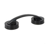 Nexbrill Barre d'appui à ventouse sans perçage en ABS Poignée de sécurité antidérapante pour salle de bain, cuisine, douche lisse pour surfaces, installation facile, charge de 5 kg, 19 cm (noir)