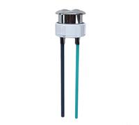 Nexbrill Bouton de réservoir de toilette double pièce de rechange compatible avec Geberit 38 mm 48 mm trou réglable tige poussoir ABS fixation salle de bain argent (38 mm)