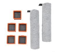Nexbrill Brosse latérale principale et kit de filtre HEPA pour aspirateurs Uwant D5, D5 Pro, D100, A60, V8, V10, D500, D600, brosse rouleau avec filtres pour un nettoyage efficace, 1 lot (B)