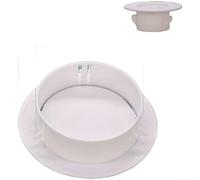 Nexbrill Cache-trou mural fendu décoratif en polypropylène pour ouvertures de tuyaux AC pour plaque à clipser pour câbles ou raccords de tuyauterie, blanc, plusieurs tailles 34 mm-170 mm pour bureau à
