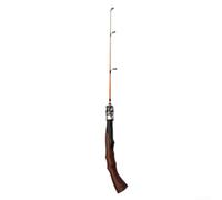 Nexbrill Canne à pêche sur glace 2 sections solide haute sensibilité flexible retour rapide équipement de pêche extérieur portable 50/60/70 cm (50 cm B)