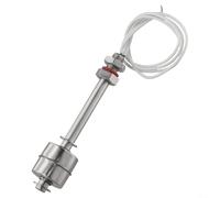 Nexbrill Capteur de niveau d'eau vertical de 100 mm en acier inoxydable, interrupteur à flotteur réversible NO 0,5 A, pompe de réservoir, contrôle d'alarme, traitement électronique, traitement de