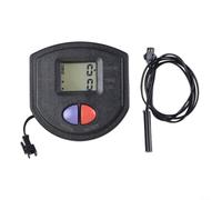 Nexbrill Compteur de pas à pas avec écran LCD pour équipement de fitness, vitesse numérique, distance, calories pour vélo d'appartement, machines de façonnage de la taille, plastique noir, 82 x 82 mm