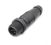 Nexbrill Connecteur de résistance de terminal marin 5 broches mâle femelle IP67 pour NMEA 2000 Backbone Drop, verrouillage fileté pour capteur de navigation Garmin Simrad Bateau Yacht, noir (-5P mâle)