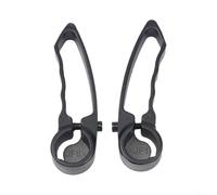 Nexbrill Embouts de guidon de VTT en alliage d'aluminium en forme de corne pour barres de 22,2 mm, extensions de barre adjointe pour réduire la fatigue du pouce sur le vélo, noir, 110 mm, paire (rose)