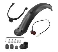 Nexbrill Ensemble de garde-boue de rechange pour scooter électrique avec feu arrière et support, arrière en plastique haute densité pour kit Fender compatible avec Xiaomi M365, matériel de montage et