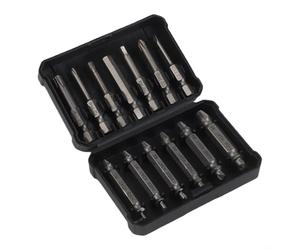 Nexbrill Ensemble d'extracteurs de vis à double tête, 13 pièces pour retirer les boulons cassés pour filetage rouillé dénudé, trou profond pour kit d'outils ACCESS dans un étui compact pour mécanicien