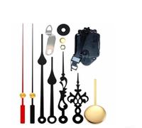 Nexbrill Kit de mouvement d'horloge à quartz pour horloges murales à faire soi-même, mécanisme de carillon de rechange avec aiguilles, pièces de réparation d'horloge pour modèles en bois ou sans cadre