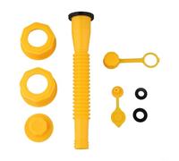 Nexbrill Kit de remplacement de buse de bidon de gaz avec écrou hexagonal, bec flexible pour bidons de carburant de 3 à 37 litres, ensemble de tuyaux filetés en plastique pour utilisation en extérieur