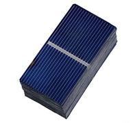 Nexbrill Lot de 100 mini cellules solaires pour chargeur de batterie, panneaux en silicone polyyline pour jouets et modèles solaires, 0,5 V 400 mA, 52 x 26 mm