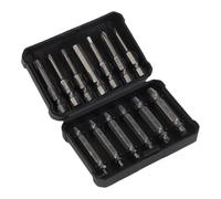 Nexbrill Lot de 13 extracteurs de vis à double tête, extracteur de boulons cassés pour filetage rouillé dénudé, trou profond pour ACCESS Kit d'outils dans un étui compact pour mécaniciens de bricolage