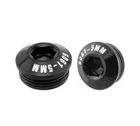 Nexbrill Lot de 2 cache-pédales de vélo en alliage d'aluminium pour vélos pliants de montagne et de route avec pédales de 14 mm de diamètre, pièces de rechange faciles à installer (6,5 mm, rouge)