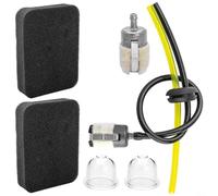 Nexbrill Lot de 2 filtres à air avec conduite de carburant pour souffleur à feuilles 150BT 145BT 350BT 560BT EBZ8000 Remplace la pièce 502844401 PP Construction