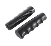 Nexbrill Lot de 2 poignées de rechange en caoutchouc pour brouette - Diamètre intérieur : 25 mm - Avec rainure antidérapante - Résistant aux intempéries et aux chocs - Pour diable (125 x 21 mm)