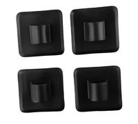 Nexbrill Lot de 4 supports de montage de moteur hors-bord pour kayak, canoë et bateau gonflable, support de moteur ABS pour pêche, canoë, rafting, noir, 9,6 x 4,1 cm