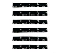 Nexbrill Lot de 6 bandes d'optimisation en silicone pour raquette de tennis avec échelle pour réglage du point d'équilibre à 3, 9 et 12 heures 65 x 8 x 0,28 mm 4 g