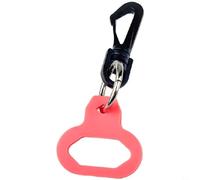 Nexbrill Manchon de suspension en silicone avec porte-clés à dégagement rapide pour la plongée avec tuba et apnée - 5 cm (rouge)
