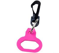 Nexbrill Manchon de suspension en silicone avec porte-clés à dégagement rapide pour la plongée, la plongée avec tuba et apnée - 5 cm (rose)