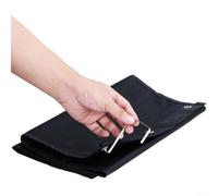 Nexbrill Organiseur de dossiers suspendus avec 10 poches, polyester 420D, rangement mural pour bureau, école, maison, trieur de documents peu encombrant avec 3 crochets, 119 x 35,6 cm