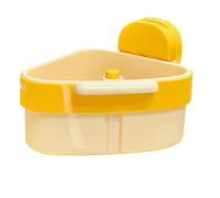 Nexbrill Passoire d'évier avec ventouse, étagère d'angle peu encombrante pour débris alimentaires, rangement multifonction pour éponges et brosses, gadget de cuisine facile à installer, 12 x 12 x 10