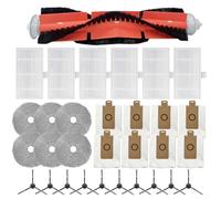 Nexbrill Pièces de rechange pour aspirateur robot Uwant U200 Pro, pour EDISON 2 Plus, U250, U290, comprend une brosse latérale principale, un filtre, un tampon de balai et un sac à poussière, kit