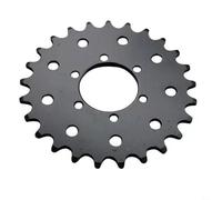 Nexbrill Pignon fixe en acier 25T pour chaîne #410, pour vélo électrique pour VTT, haute durabilité, installation facile, noir