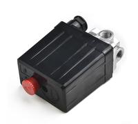 Nexbrill Pressostat vertical à quatre voies pour compresseur d'air, valve de commande à filetage interne de 6,35 mm, pression de fonctionnement de 5 à 8 kg, courant maximal de remplacement de 20 A