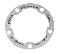 Nexbrill Rondelle de plateau de vélo électrique pour vélo électrique BAFANG HD Ebike - Accessoire de joint d'espacement en alliage d'aluminium - 58 x 58 x 1 mm