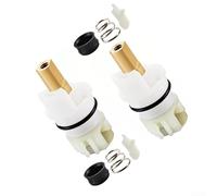 Nexbrill RP25513 Kit de remplacement de tige de robinet, cartouche de noyau de valve en laiton pour robinets d'évier de salle de bain et de cuisine à double poignée, ensemble de réparation de