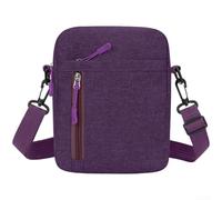 Nexbrill Sac à bandoulière Oxford imperméable compact pour homme 15 x 20 cm | Taille compacte de 15 x 20 cm, transport léger, forme carrée élégante, idéale pour les promenades de loisirs et les visites
