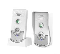 Nexbrill Sonnette sans fil pour la maison avec portée de 1000 m et conversation bidirectionnelle, batterie 2000 mAh, forte pénétration pour villa appartement jusqu'à 8 étages, système d'interphone