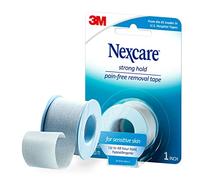 Nexcare 1 rouleau de ruban adhésif, avec retrait sans douleur pour peaux sensibles, 2,5 cm x 4 m